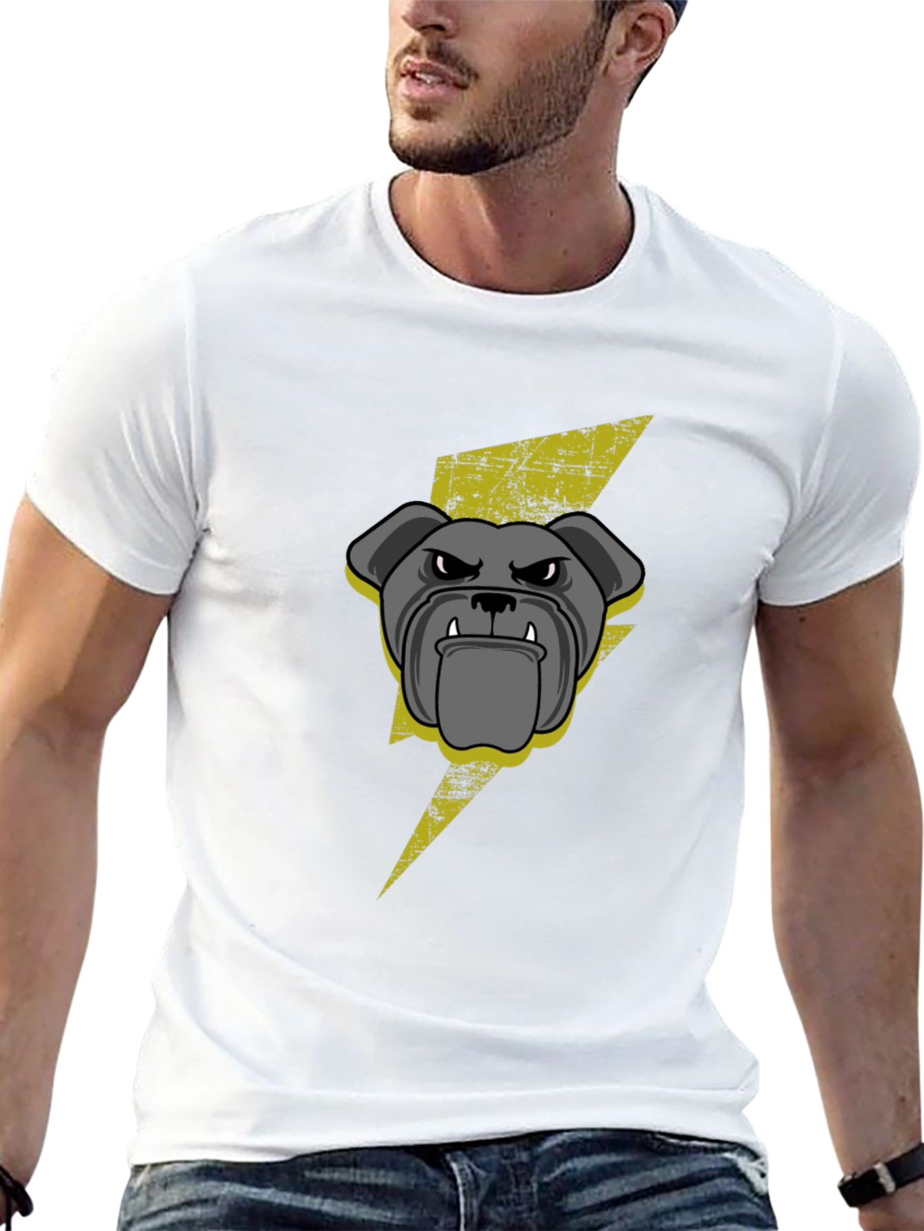 Bulldog Bolt Black Graphic Tee