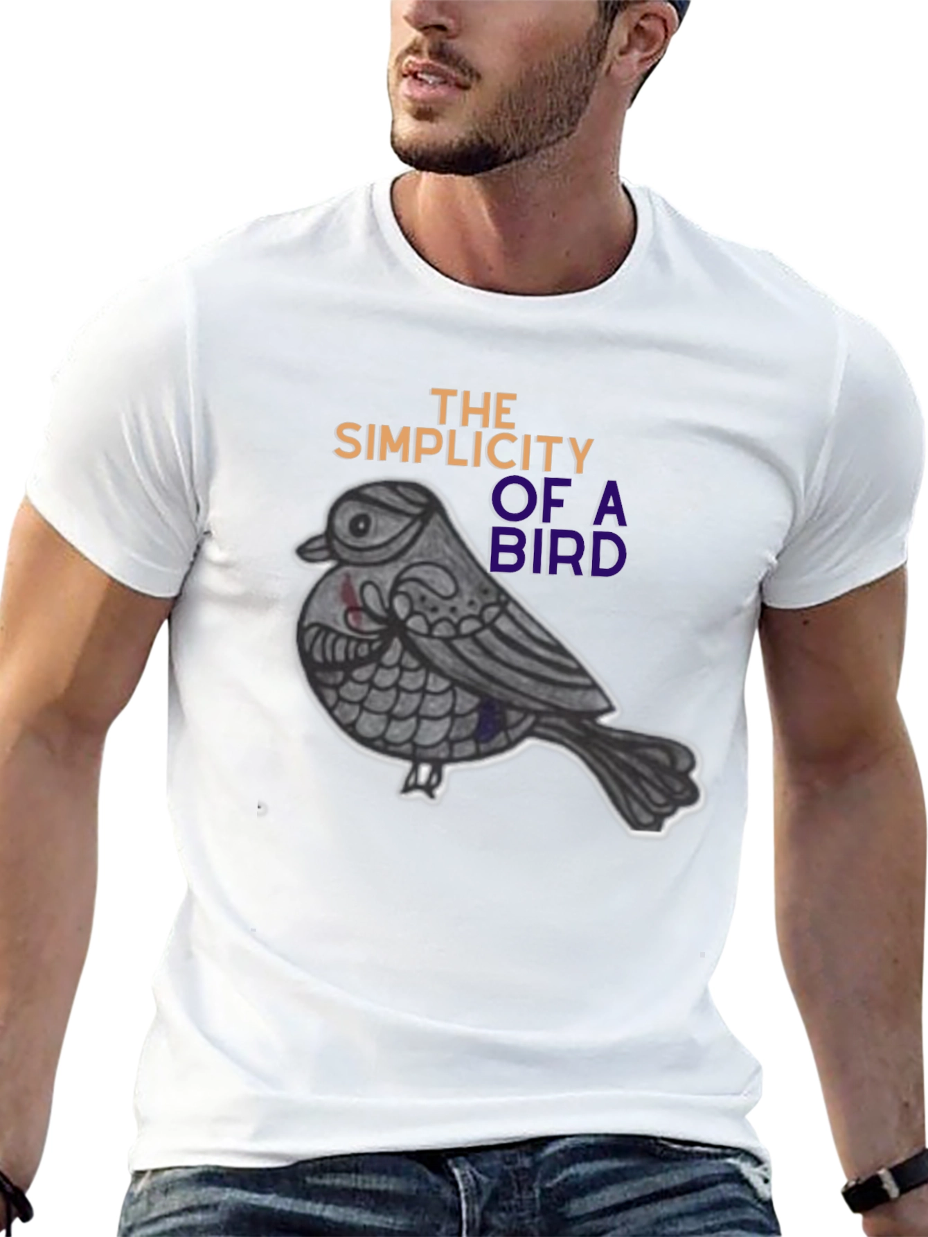 Simplicity Bird T-Shirt - Unique Graphic Tee