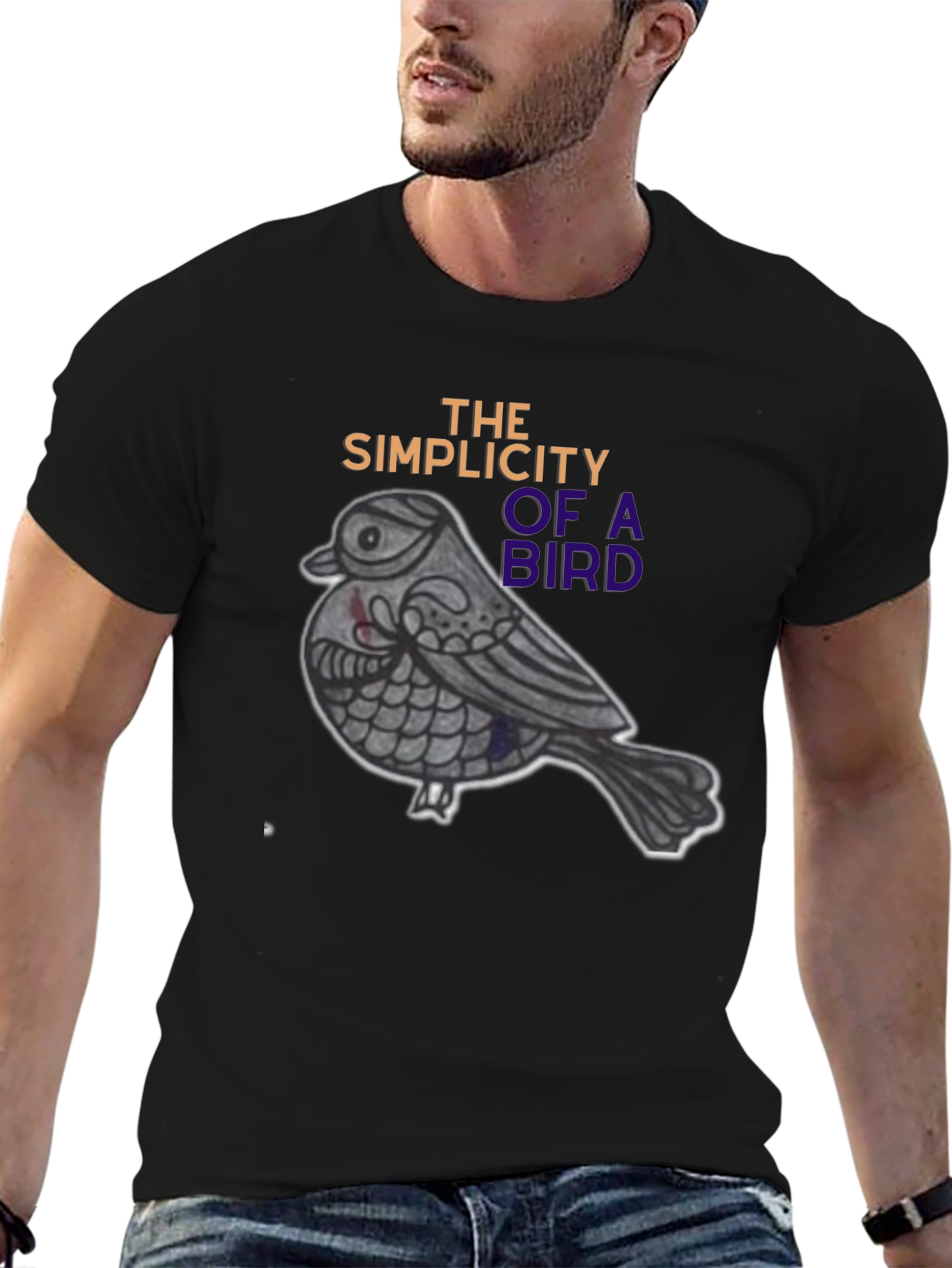 Simplicity Bird T-Shirt - Unique Graphic Tee