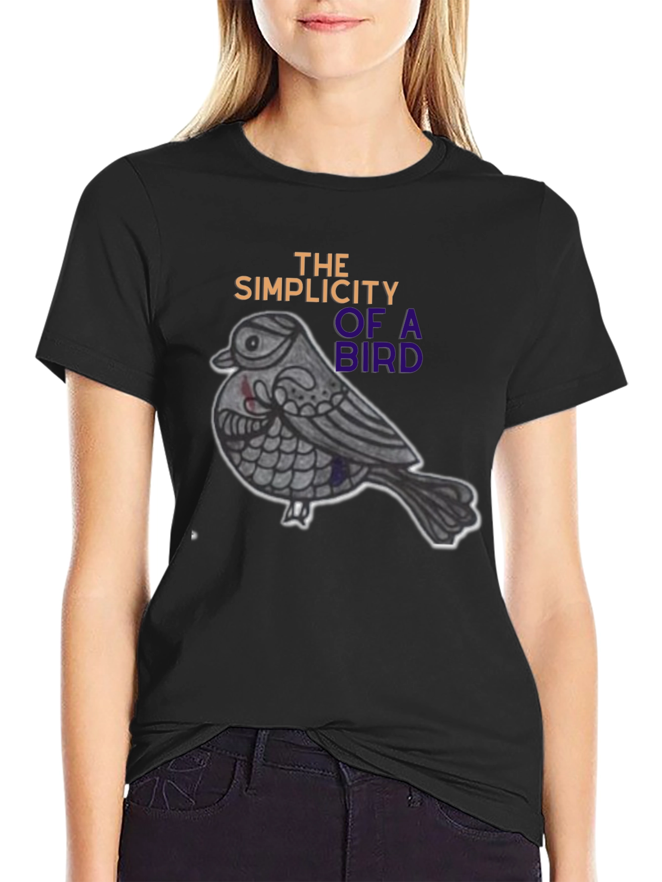 Simplicity Bird T-Shirt - Unique Graphic Tee