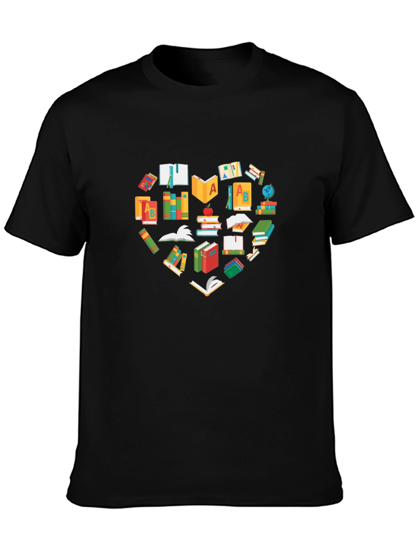 Book Lovers Heart T-Shirt