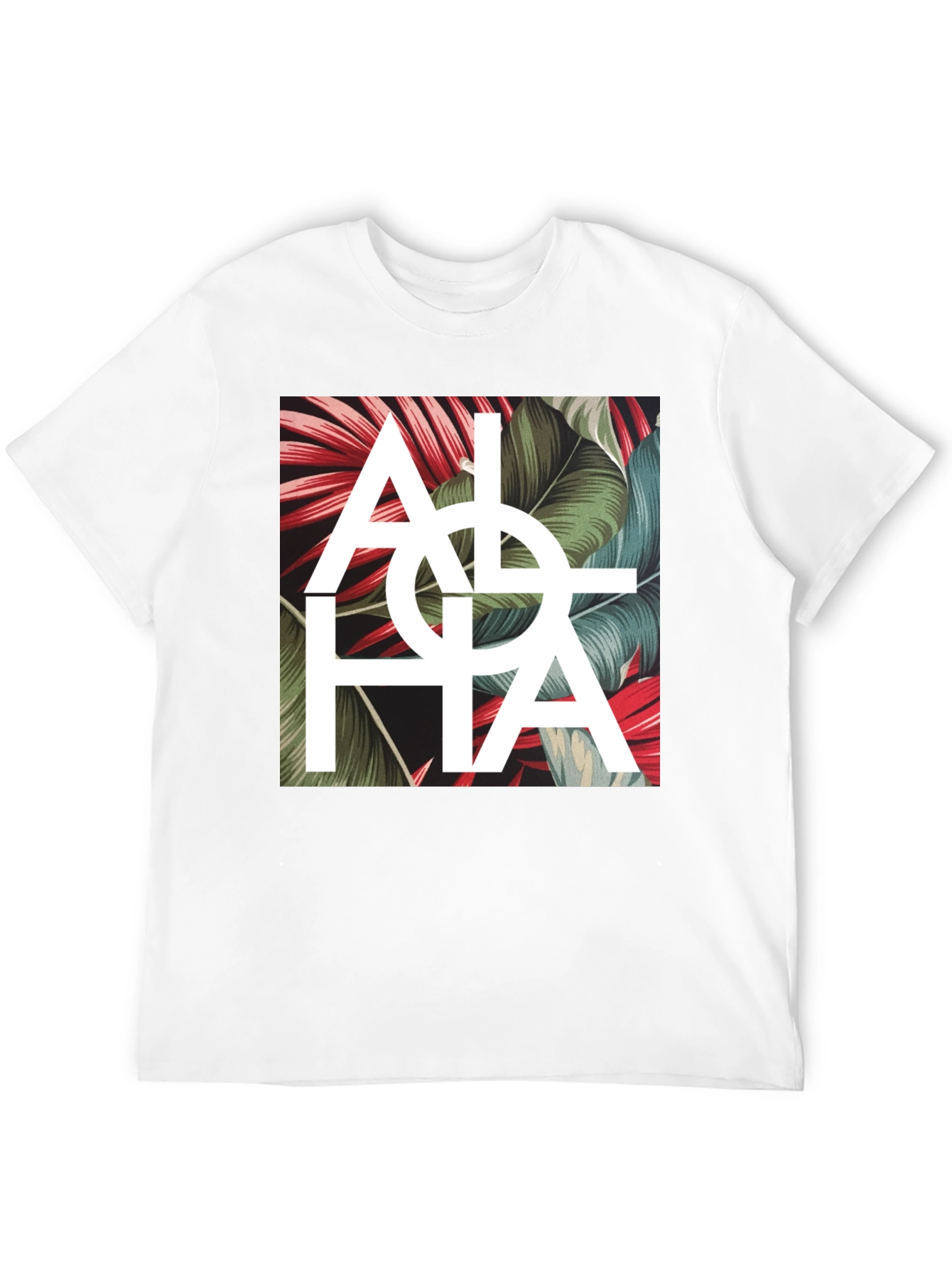 Aloha Graphic Print T-Shirt