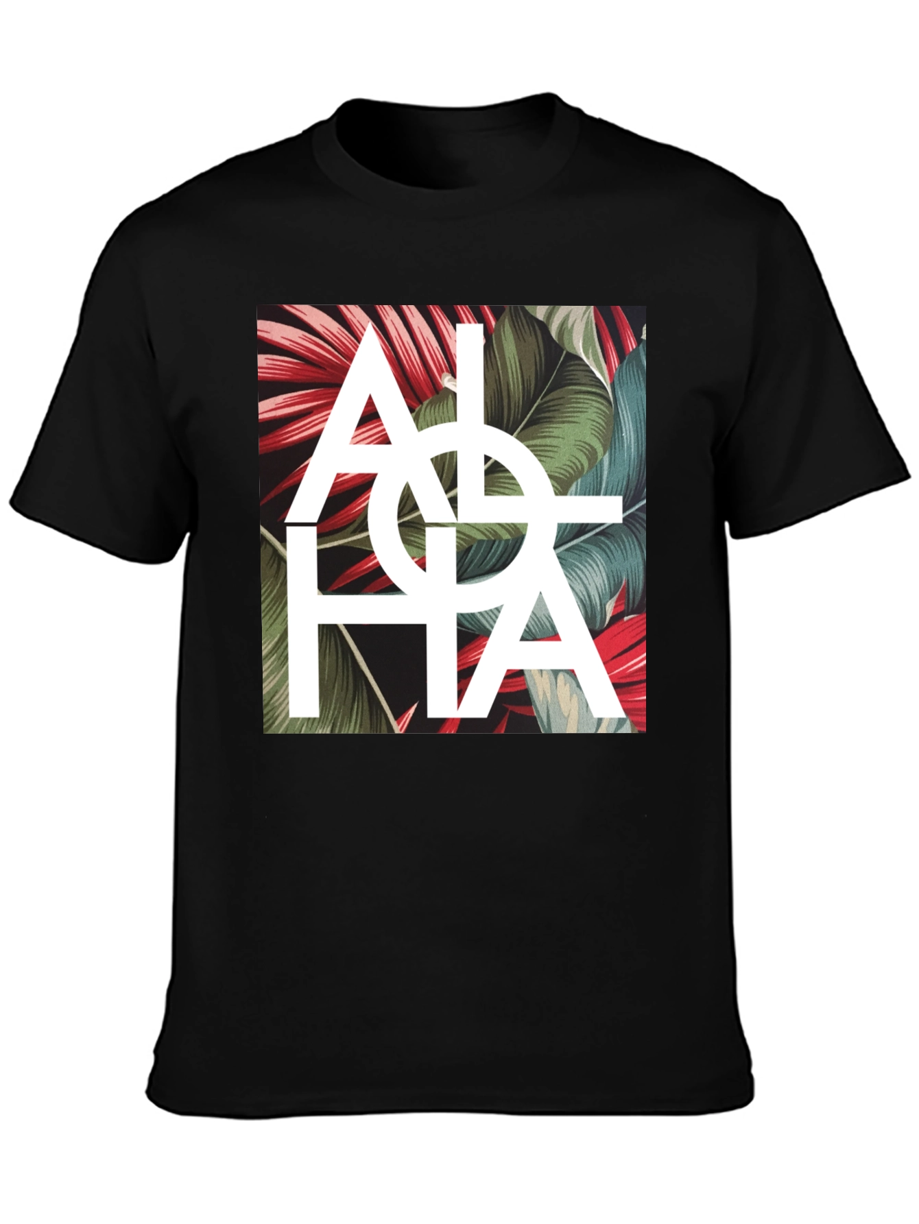 Aloha Graphic Print T-Shirt