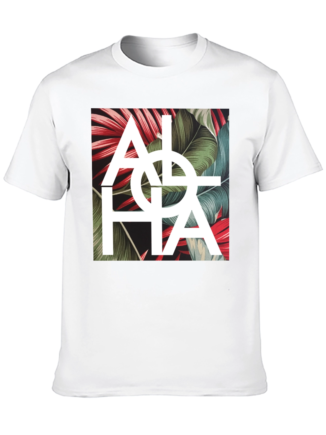 Aloha Graphic Print T-Shirt