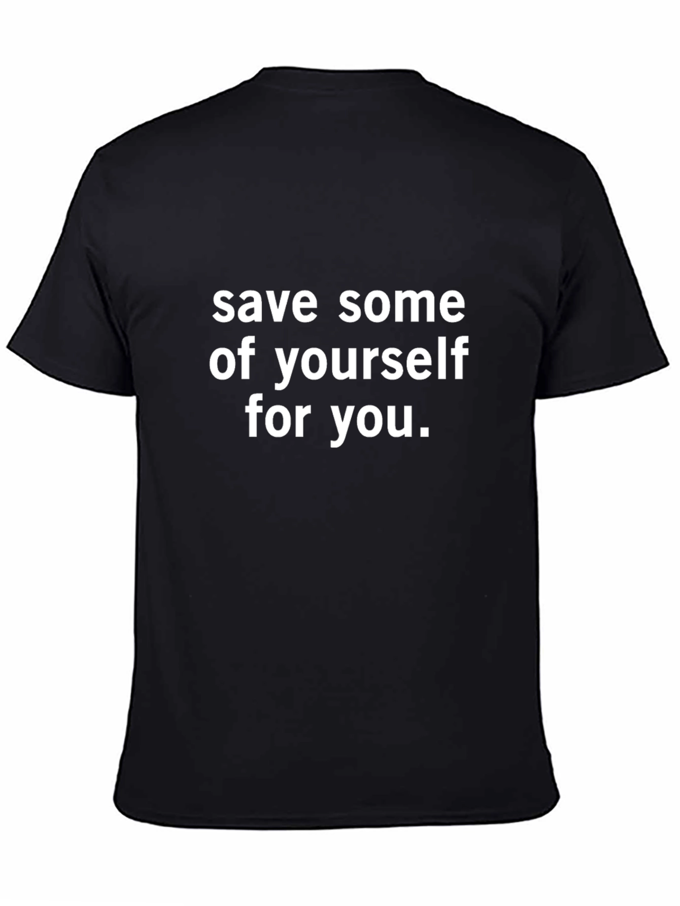 Save Yourself Black Graphic Tee