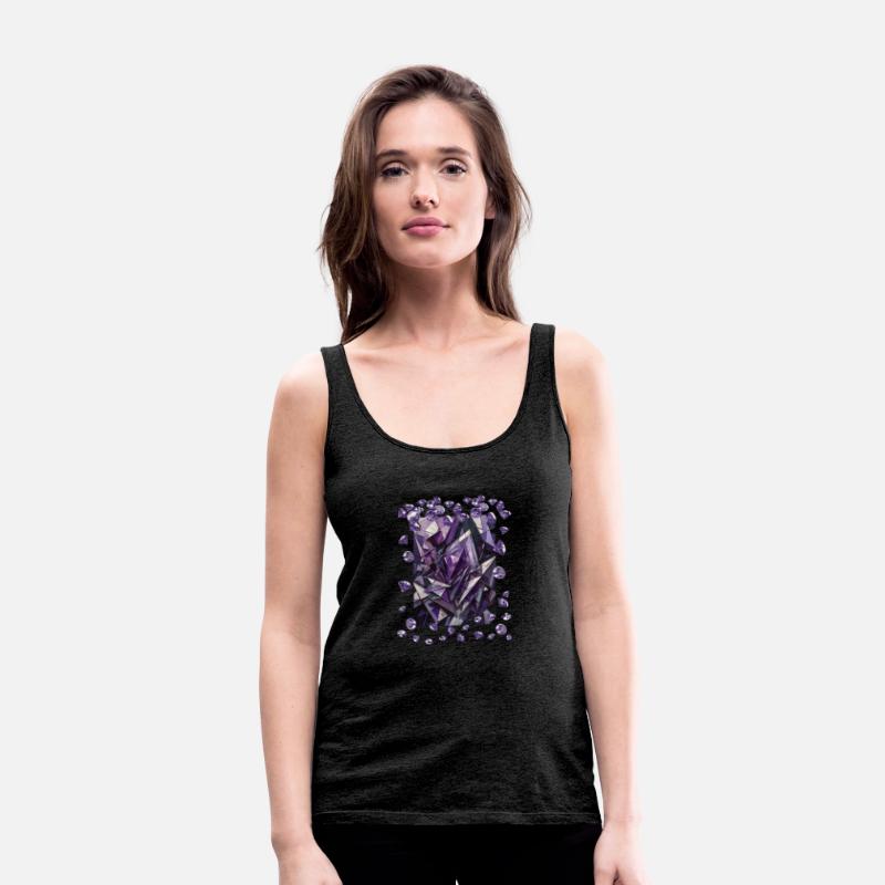 Abstract purple diamond figures