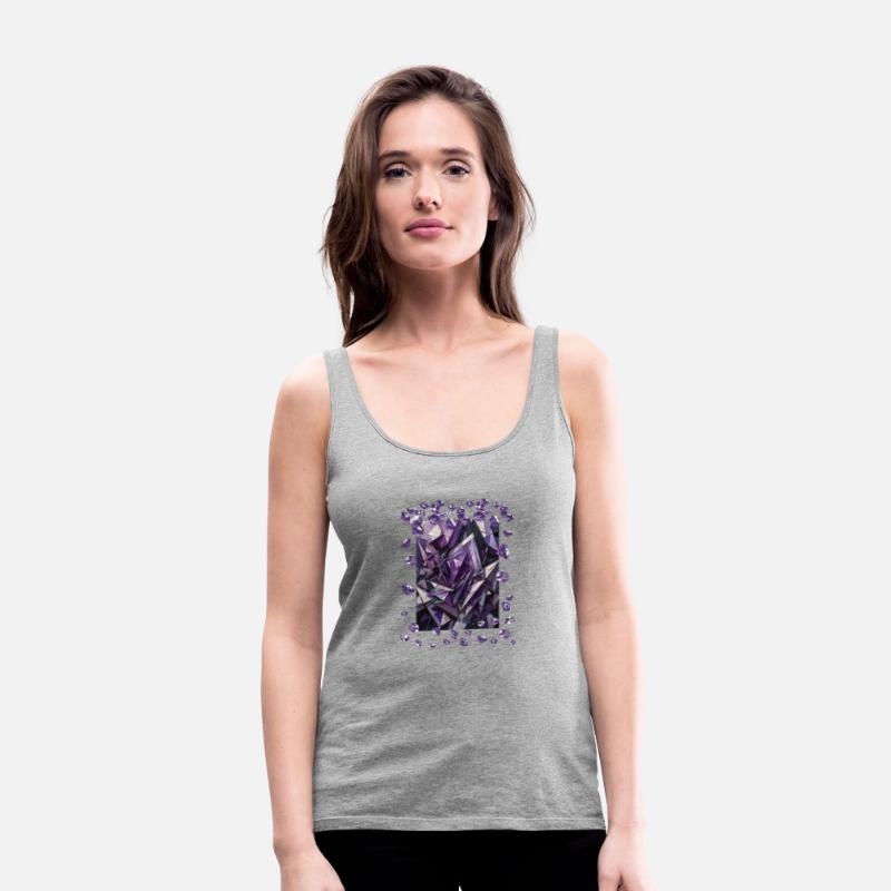 Abstract purple diamond figures