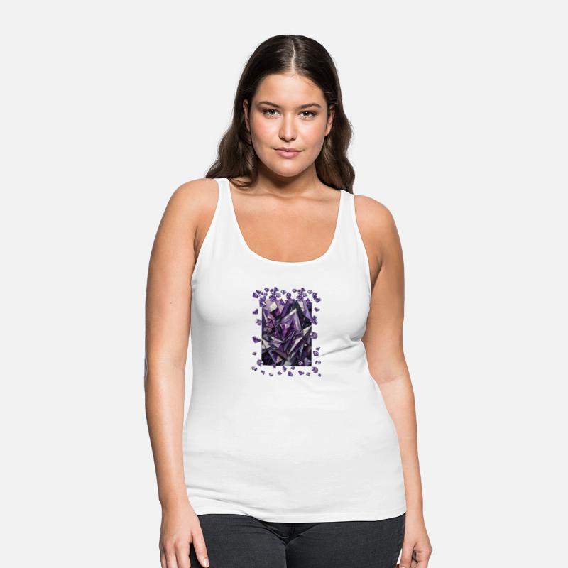 Abstract purple diamond figures