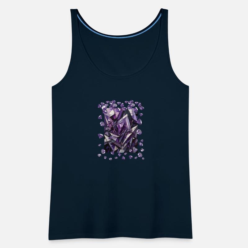 Abstract purple diamond figures