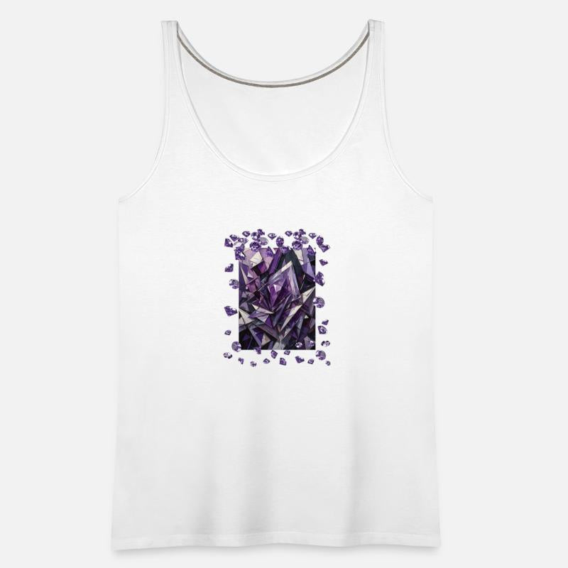 Abstract purple diamond figures