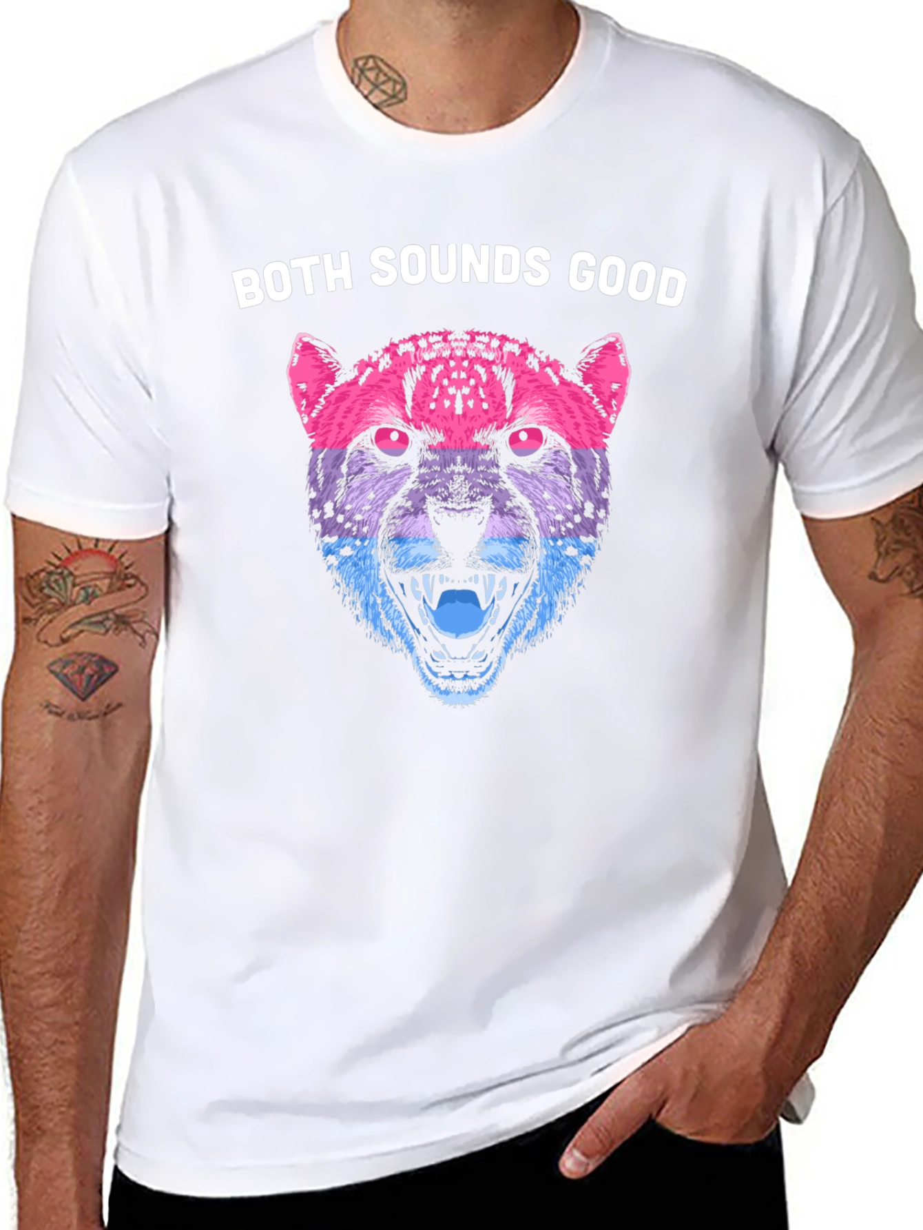 Bisexual Pride Cheetah Graphic T-Shirt