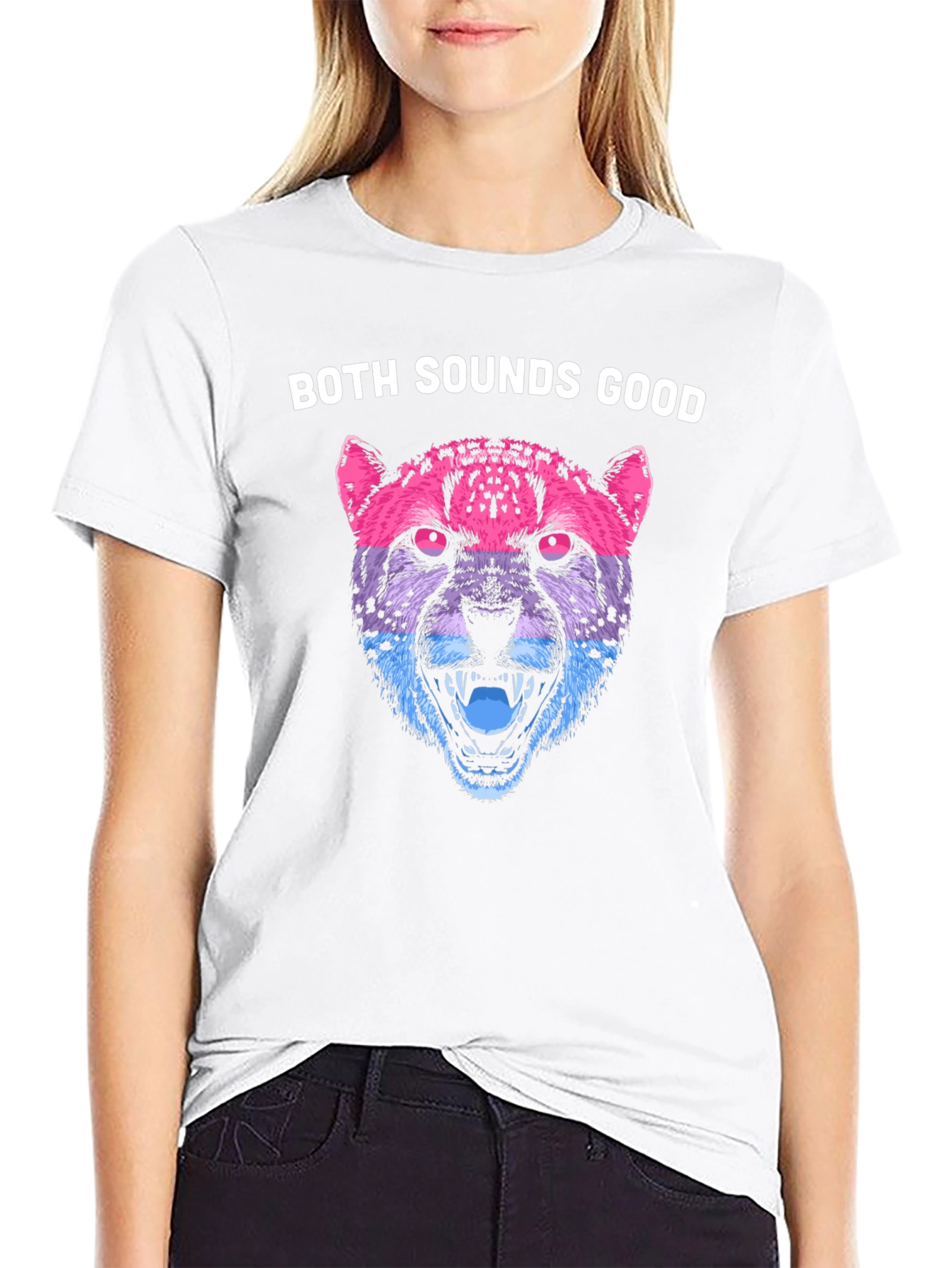 Bisexual Pride Cheetah Graphic T-Shirt