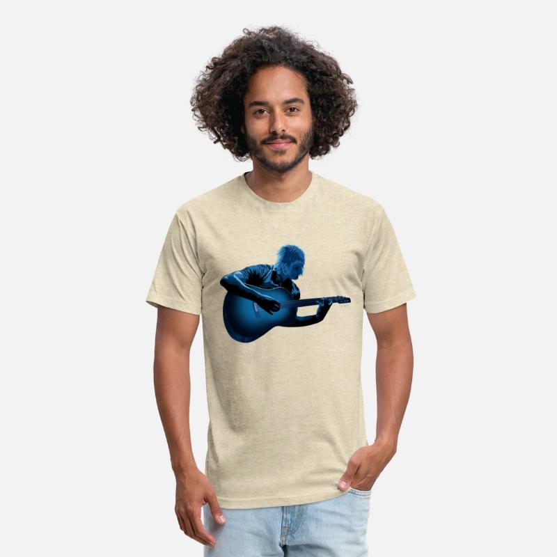 ACOUSTIC GUITAR ABSTRACT, MAN WOMAN PLAYING, RETRO