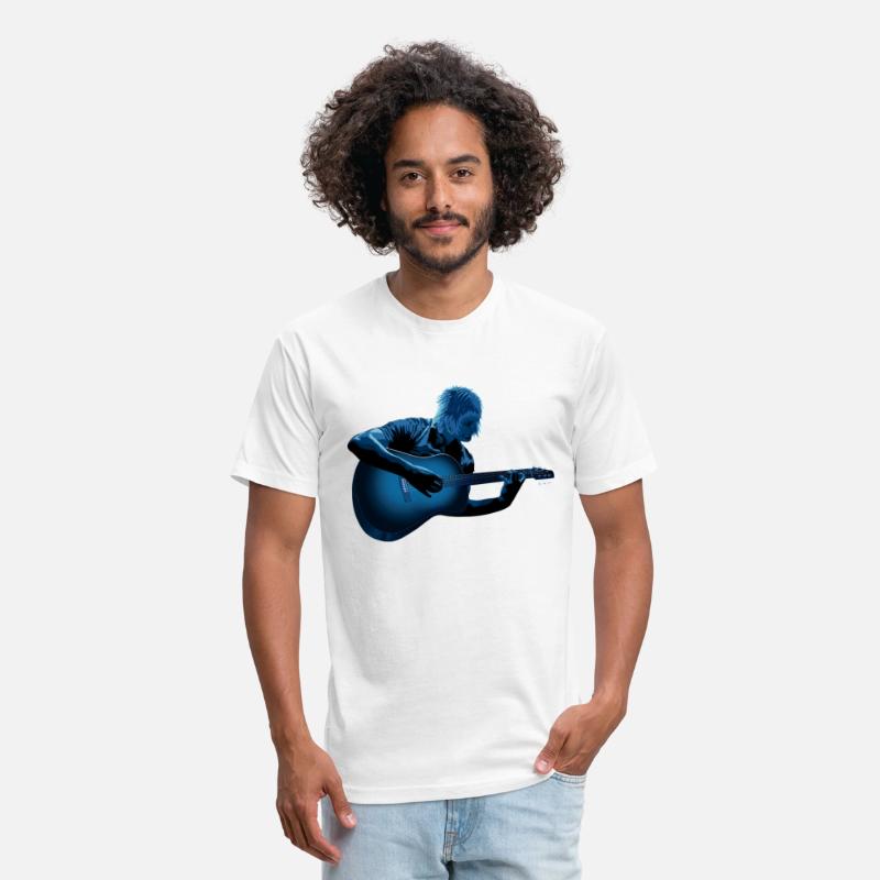 ACOUSTIC GUITAR ABSTRACT, MAN WOMAN PLAYING, RETRO