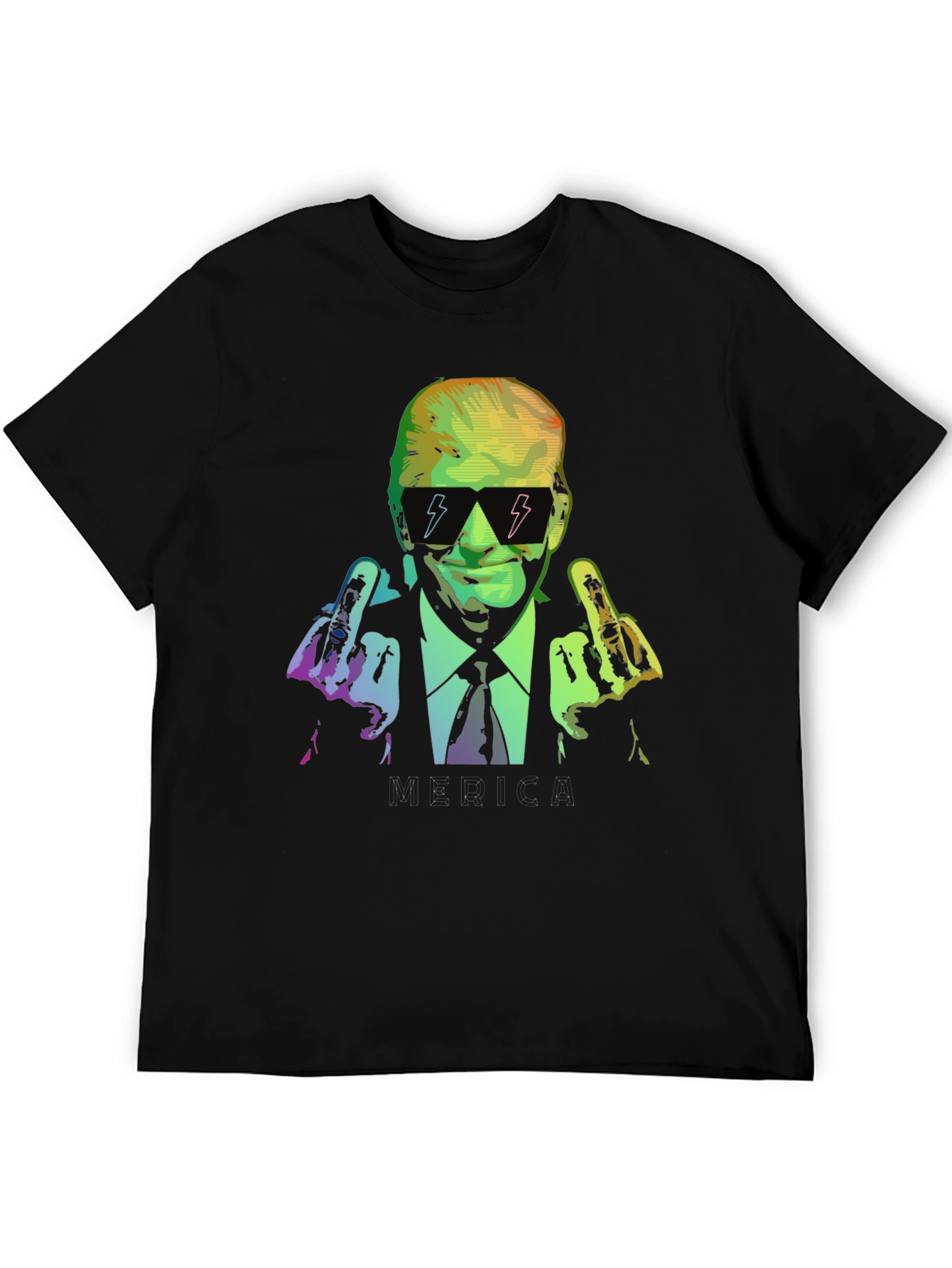Trump Middle Finger Graphic T-Shirt