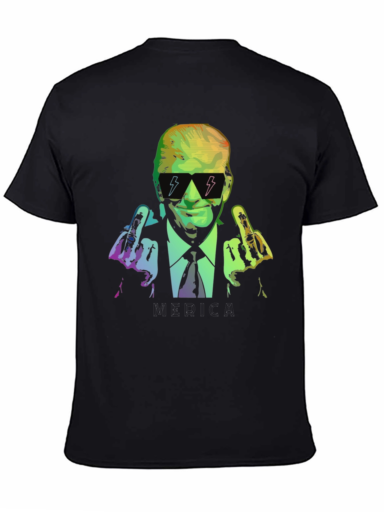 Trump Middle Finger Graphic T-Shirt