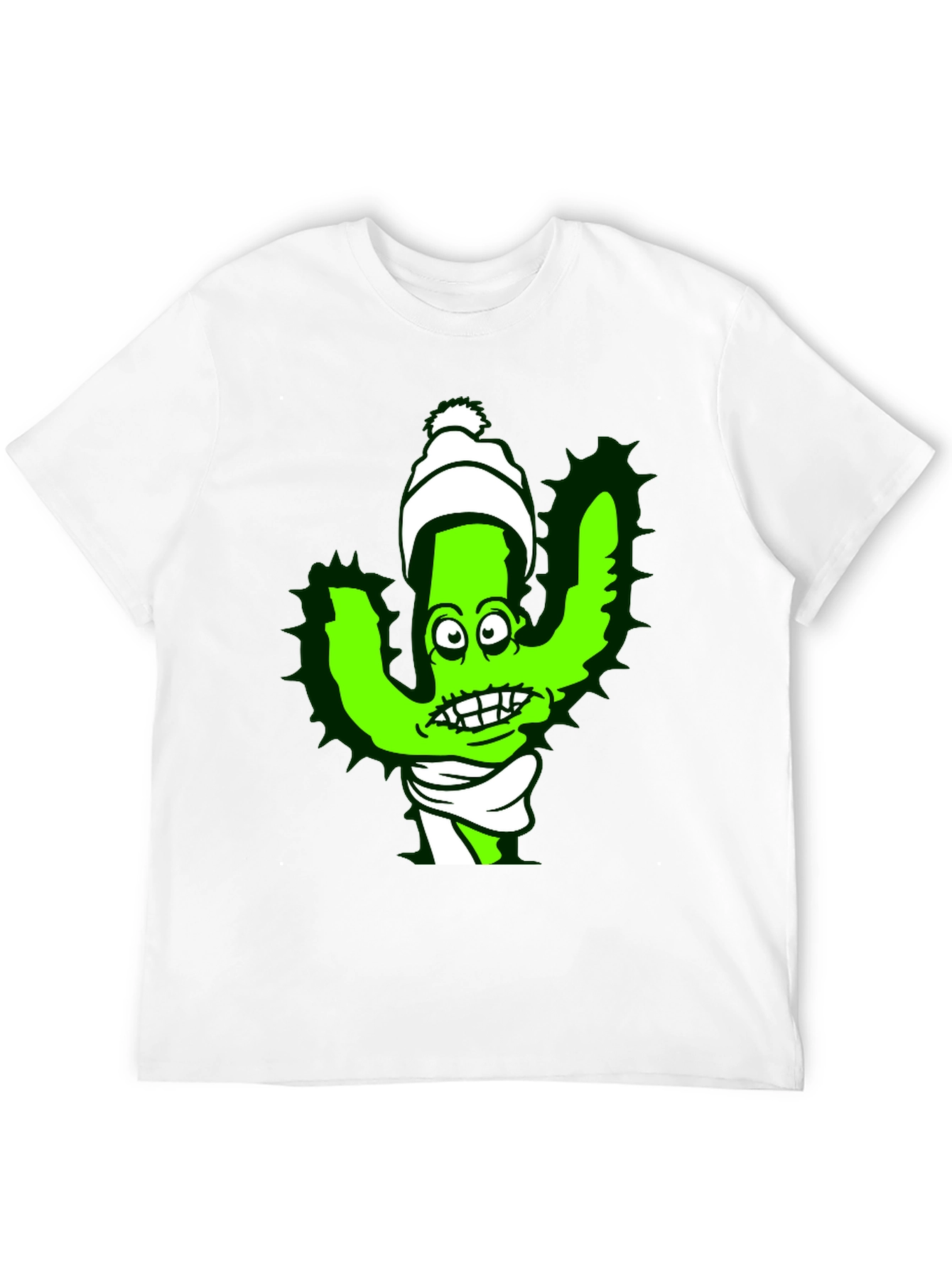 Holiday Cactus Cartoon T-Shirt