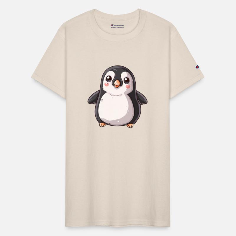 Adorable Penguin Character Standing Alone