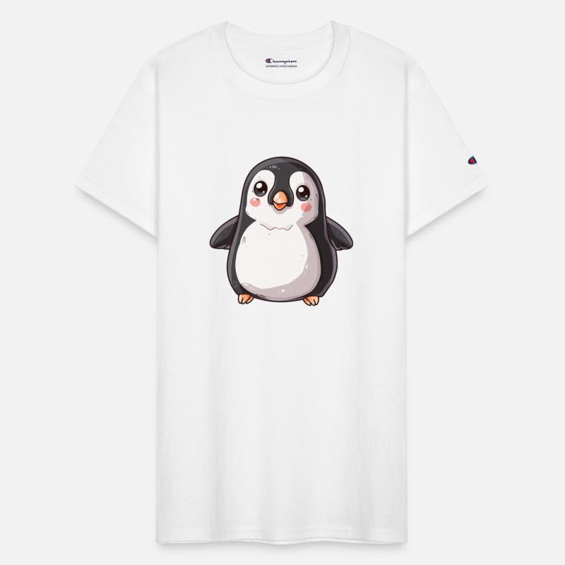 Adorable Penguin Character Standing Alone