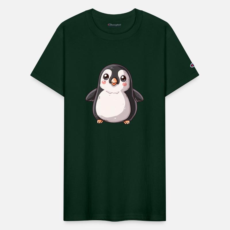 Adorable Penguin Character Standing Alone