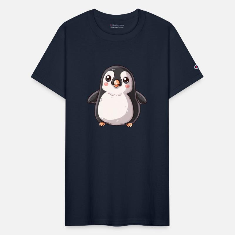 Adorable Penguin Character Standing Alone