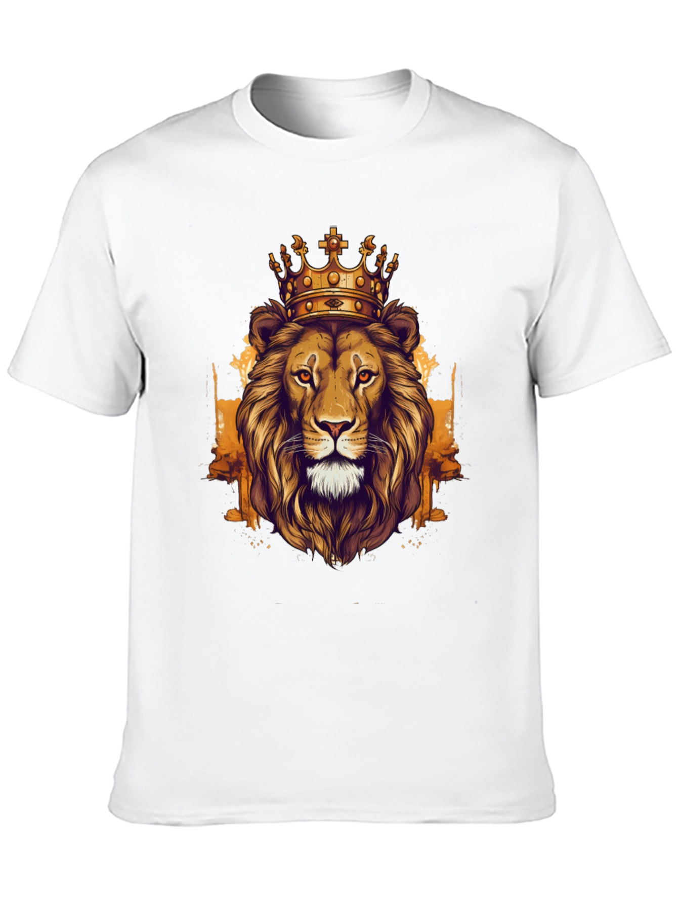 King Lion Graphic Tee - Black Cotton T-Shirt