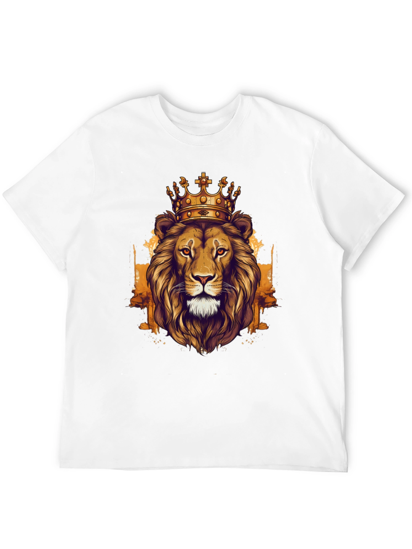 King Lion Graphic Tee - Black Cotton T-Shirt