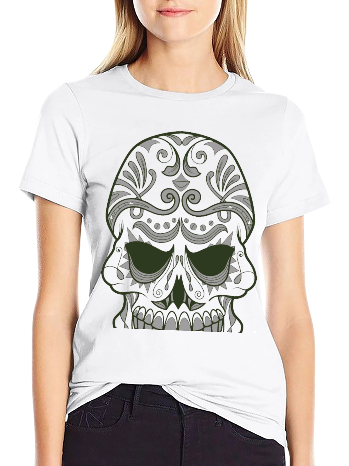 Skull Graphic Tee - Dark Style