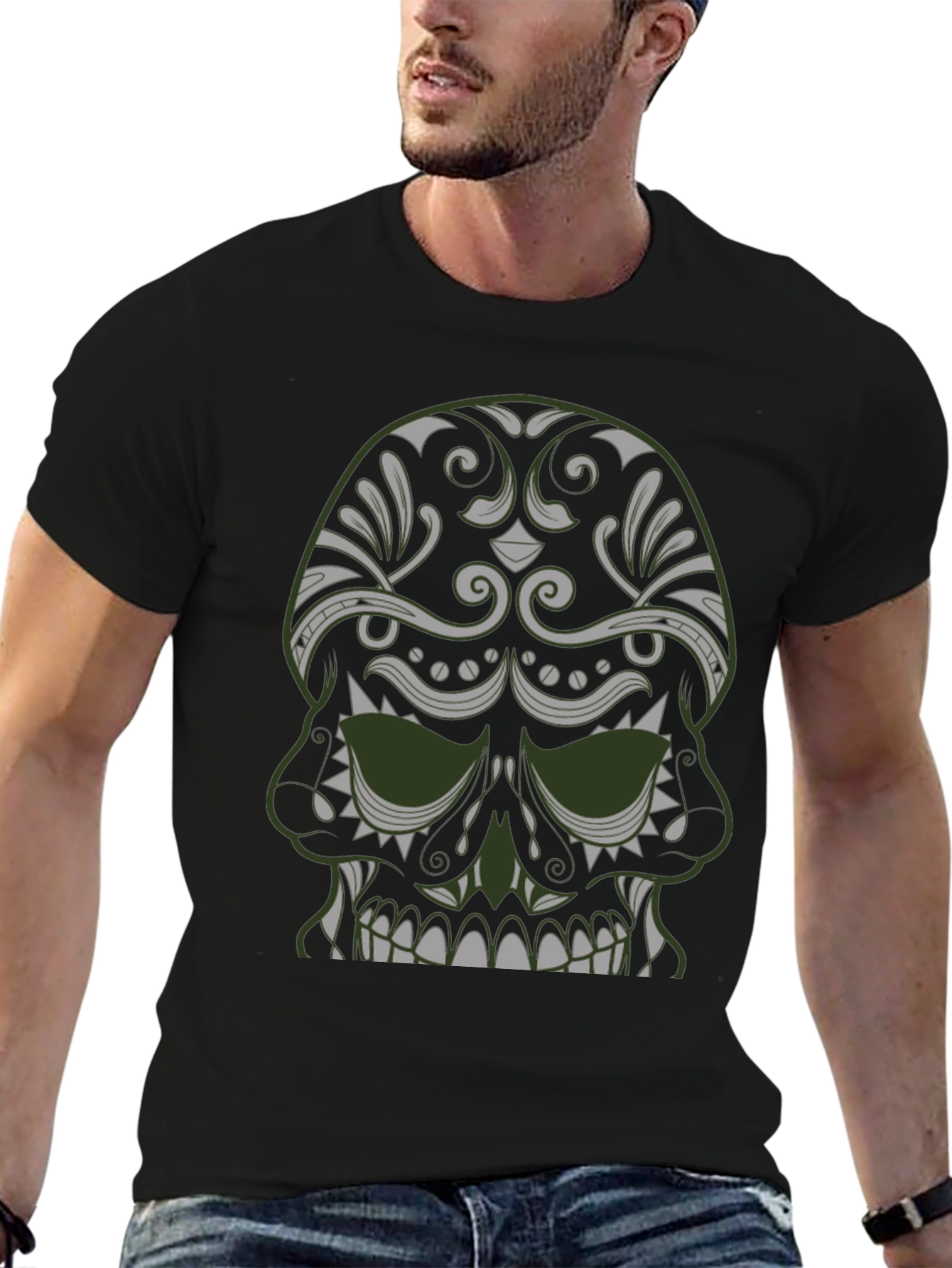 Skull Graphic Tee - Dark Style
