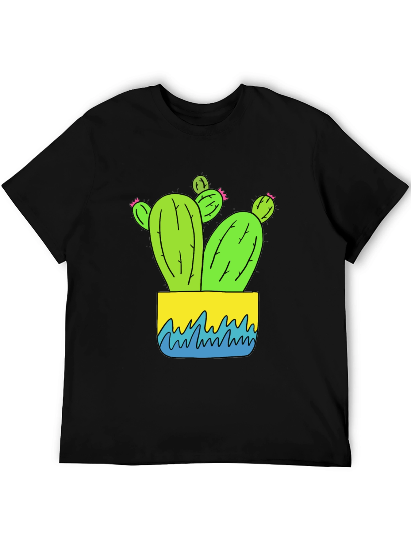 Cactus Graphic Tee - Black