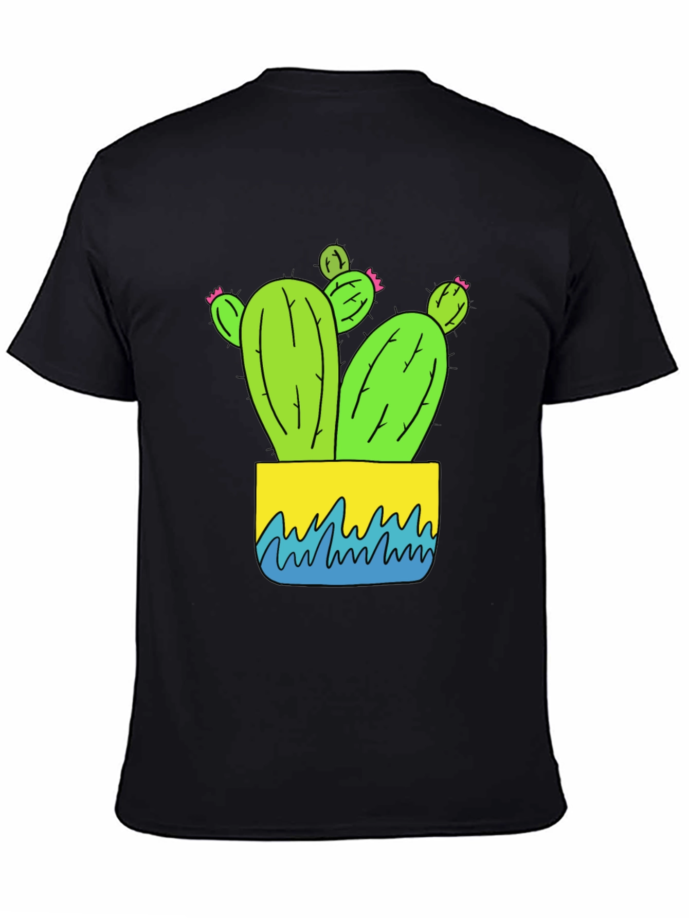 Cactus Graphic Tee - Black