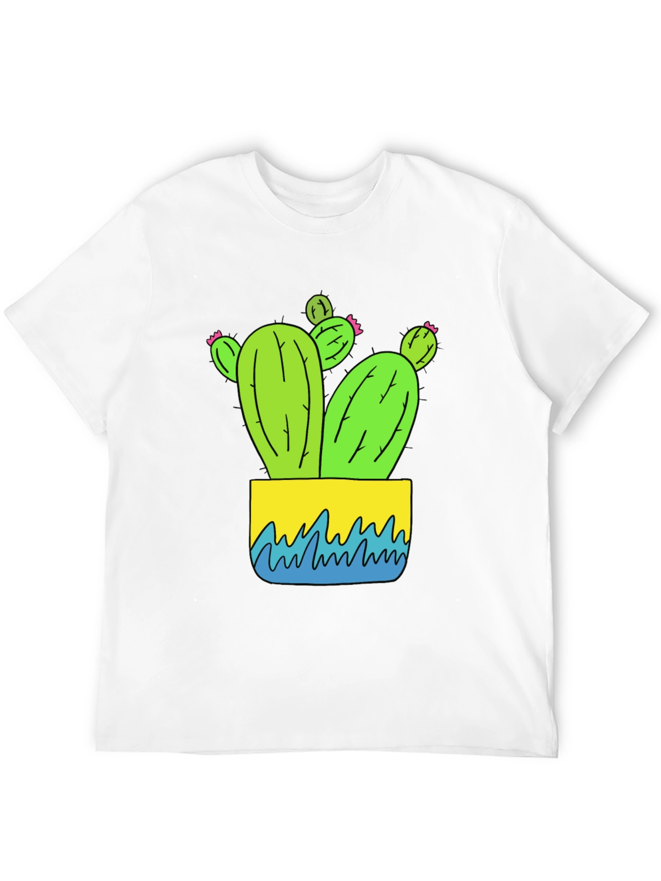 Cactus Graphic Tee - Black