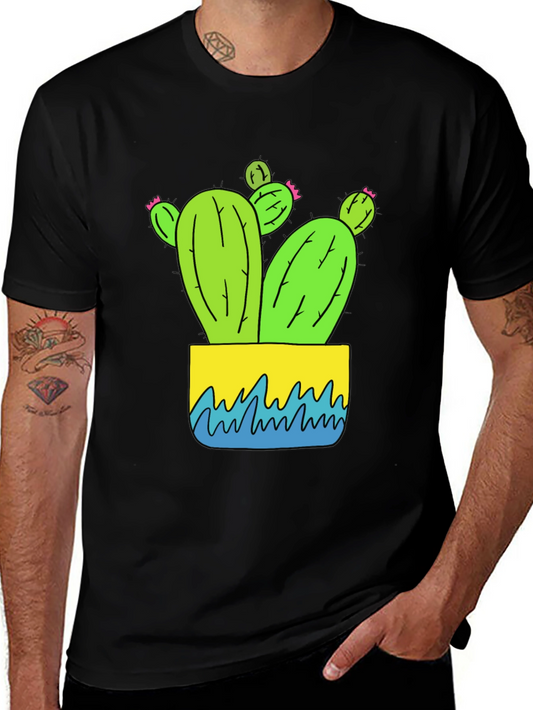 Cactus Graphic Tee - Black
