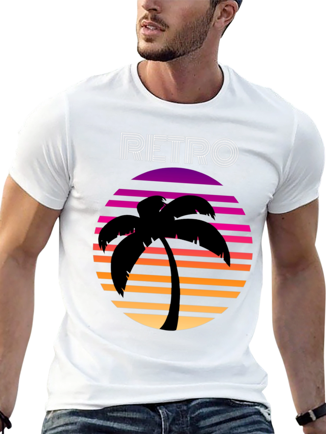Retro Palm Tree T-Shirt