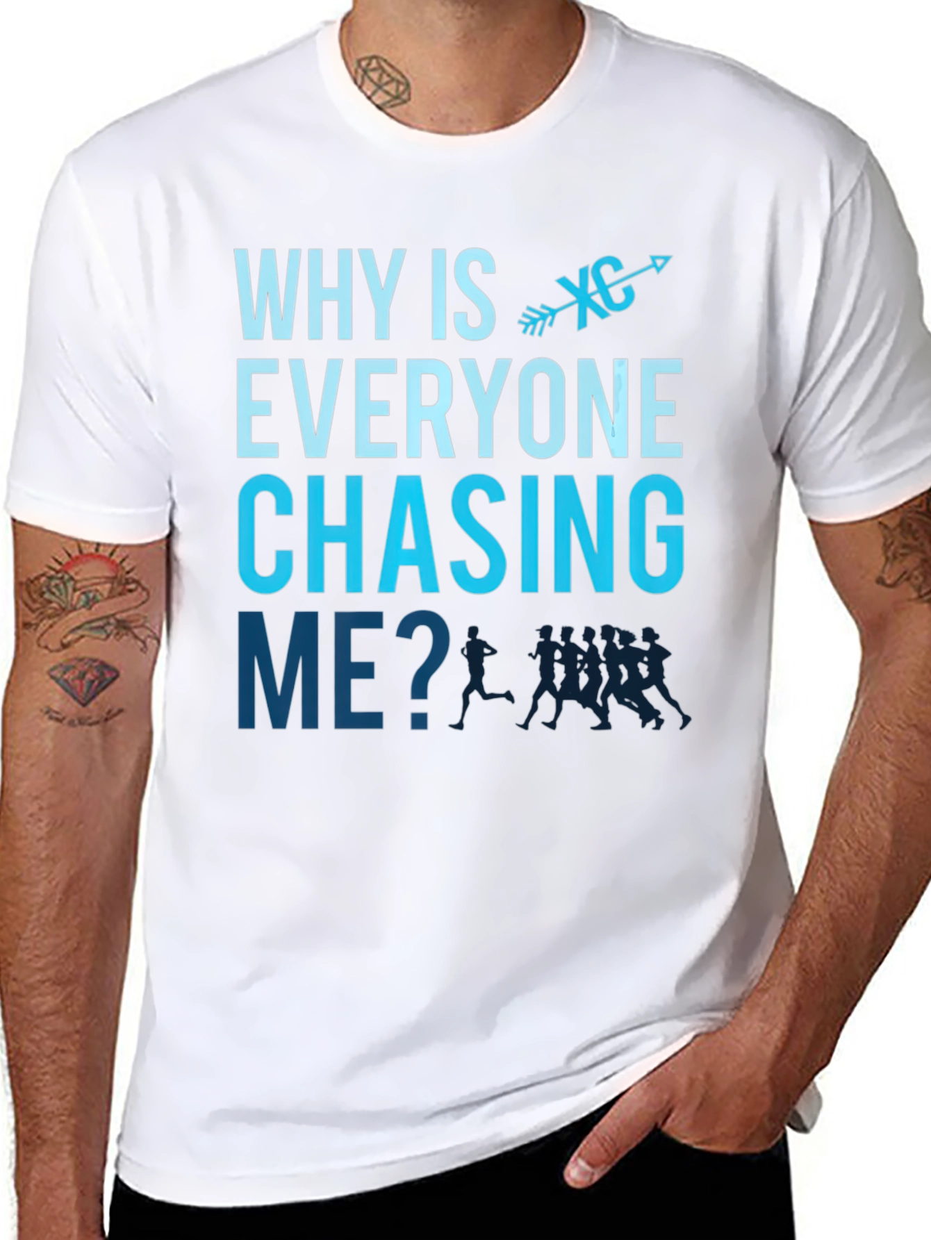 Why is Everyone Chasing Me? Cross Country Runner T-Shirt