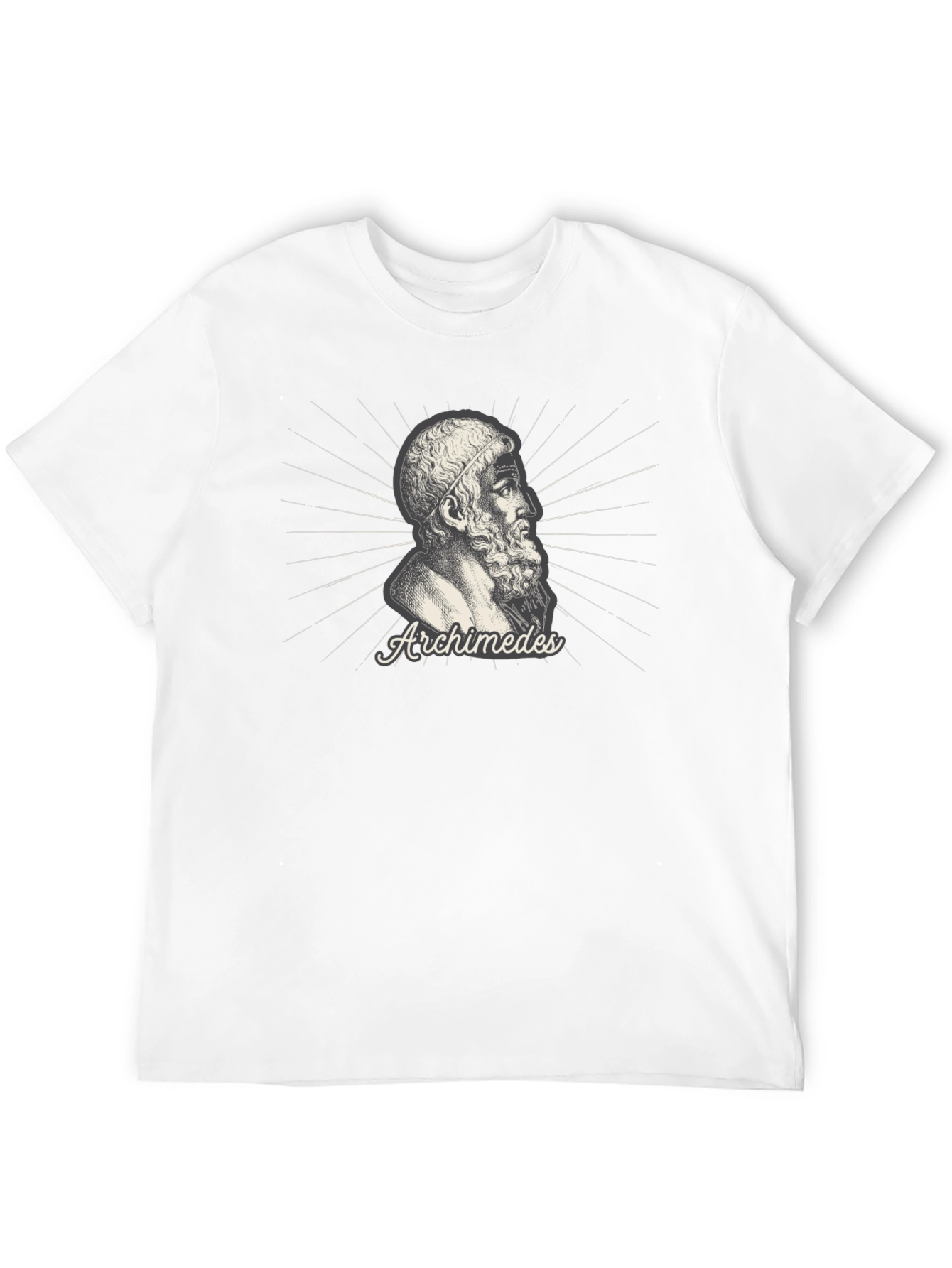 Archimedes Graphic T-Shirt - Black Cotton Tee