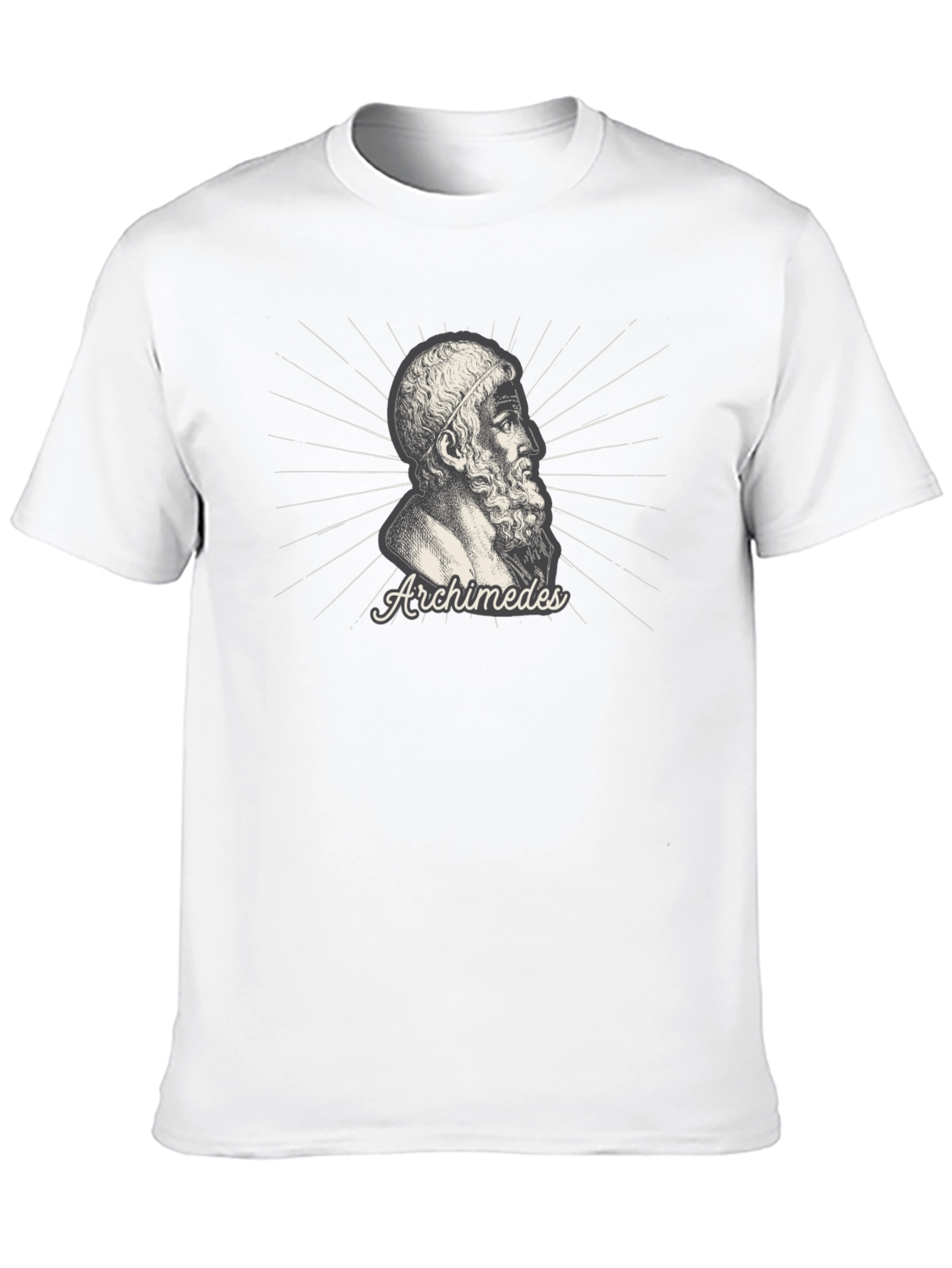 Archimedes Graphic T-Shirt - Black Cotton Tee