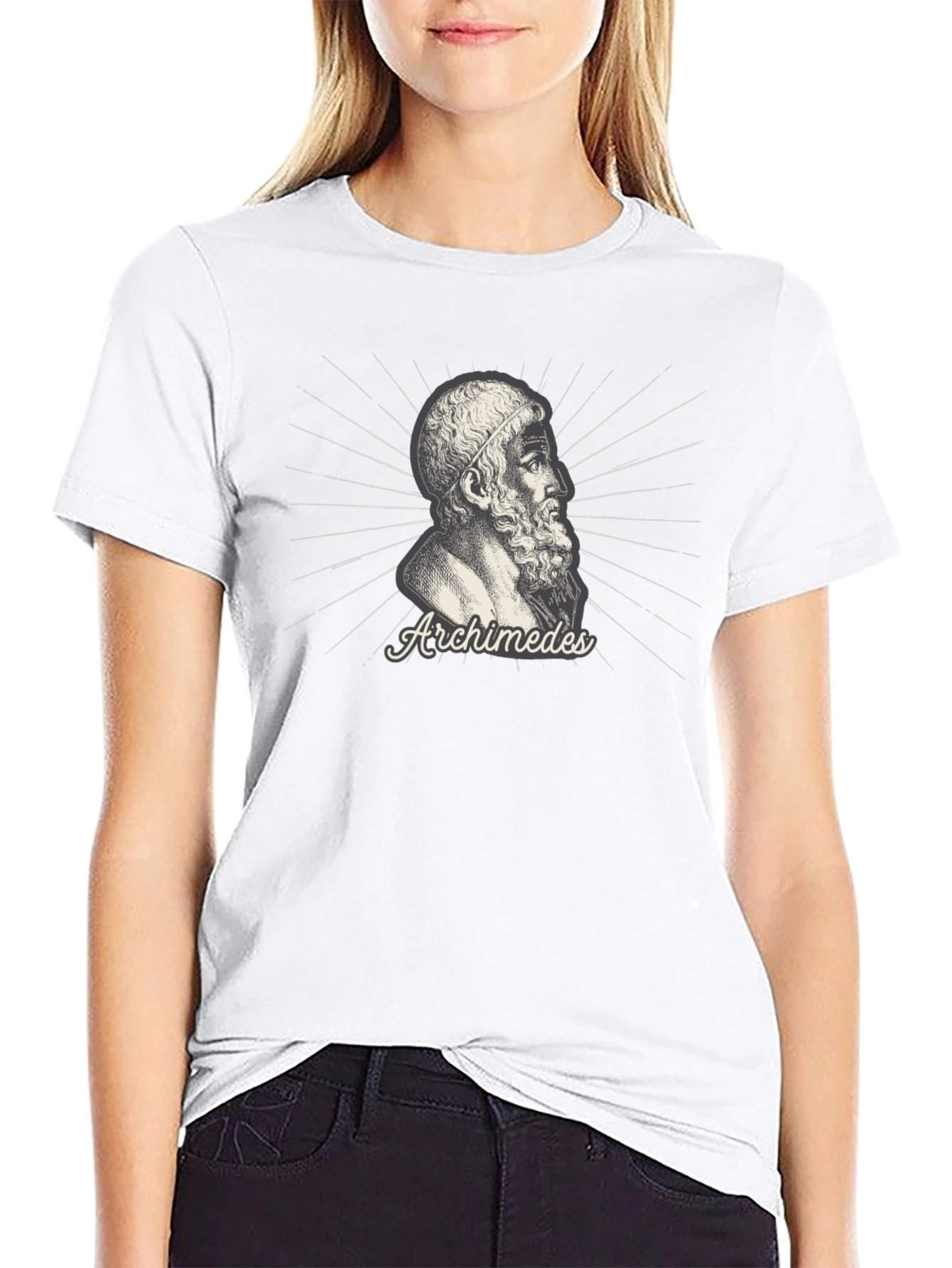 Archimedes Graphic T-Shirt - Black Cotton Tee
