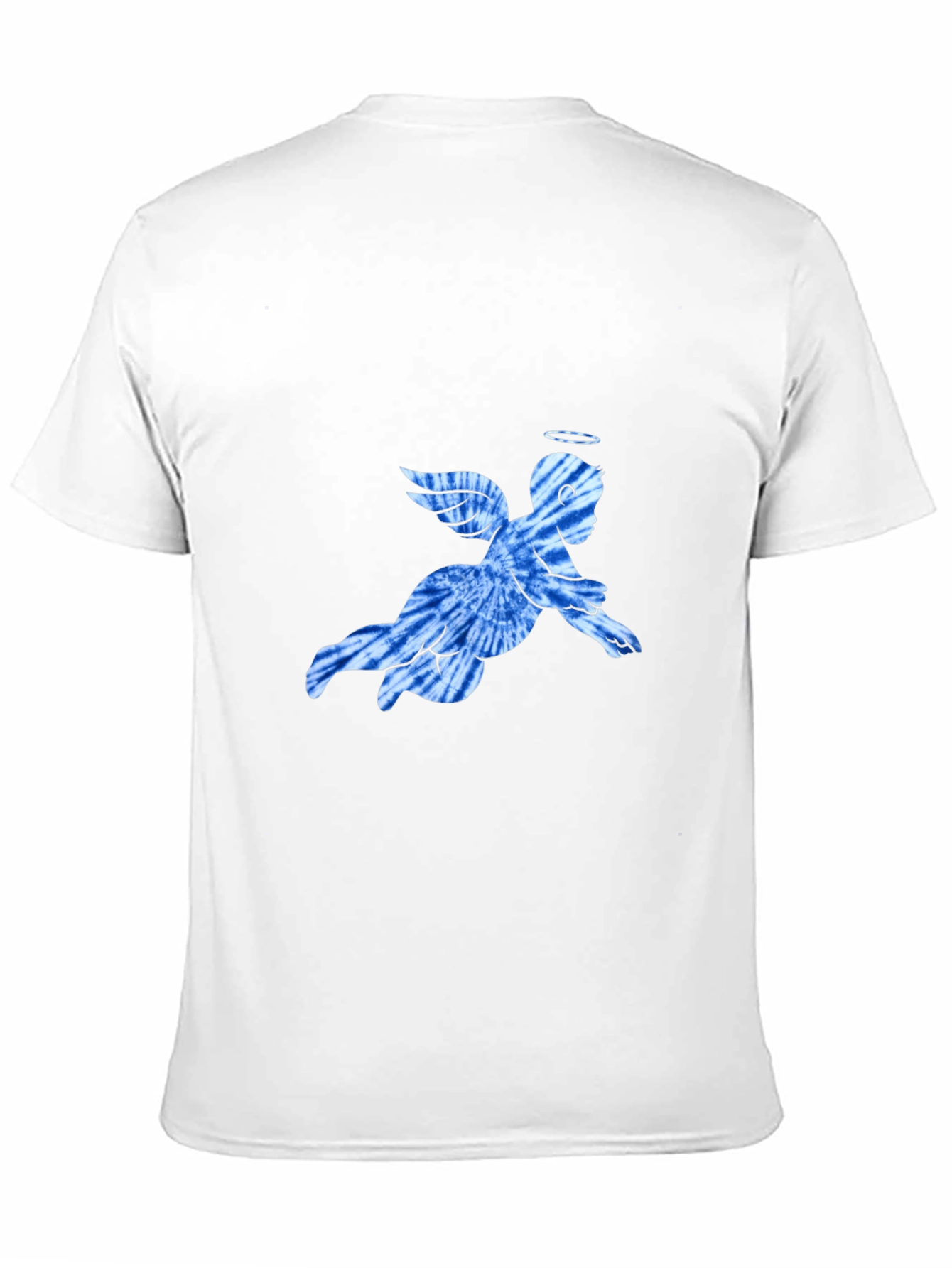 Angel Tie-Dye Graphic Black T-Shirt