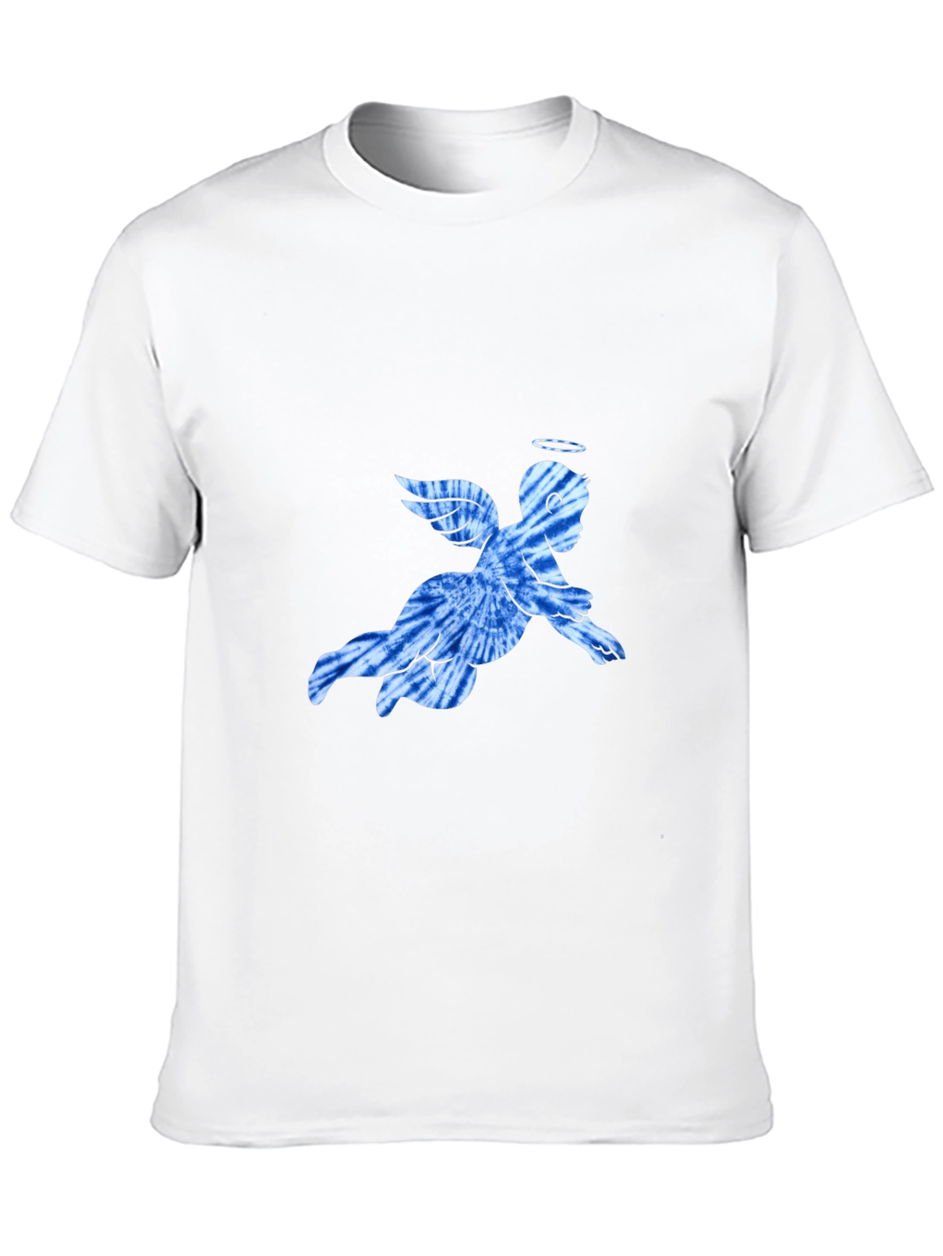 Angel Tie-Dye Graphic Black T-Shirt
