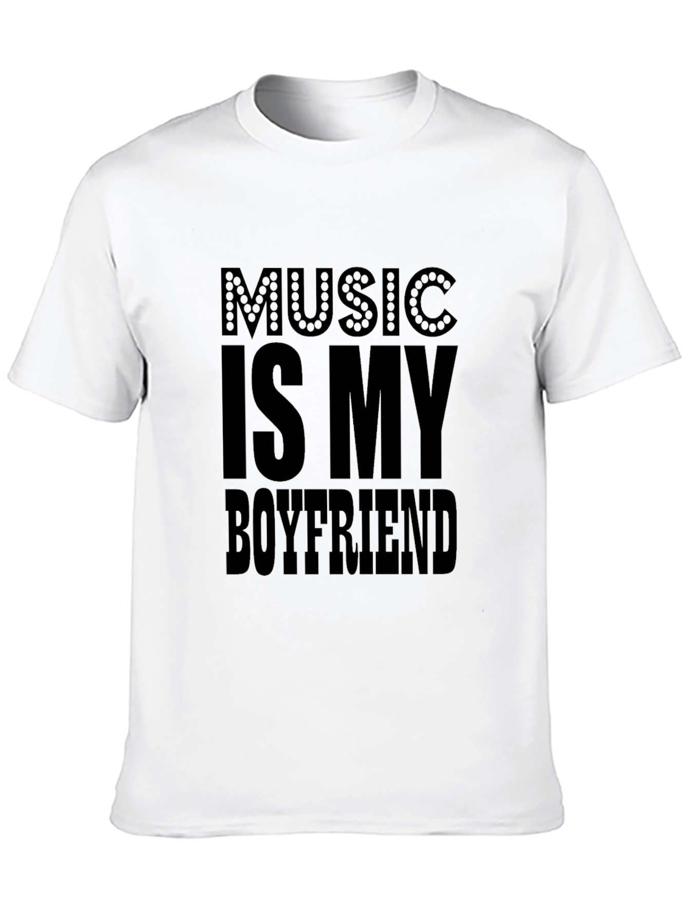 Music Is My Boyfriend Black T-Shirt