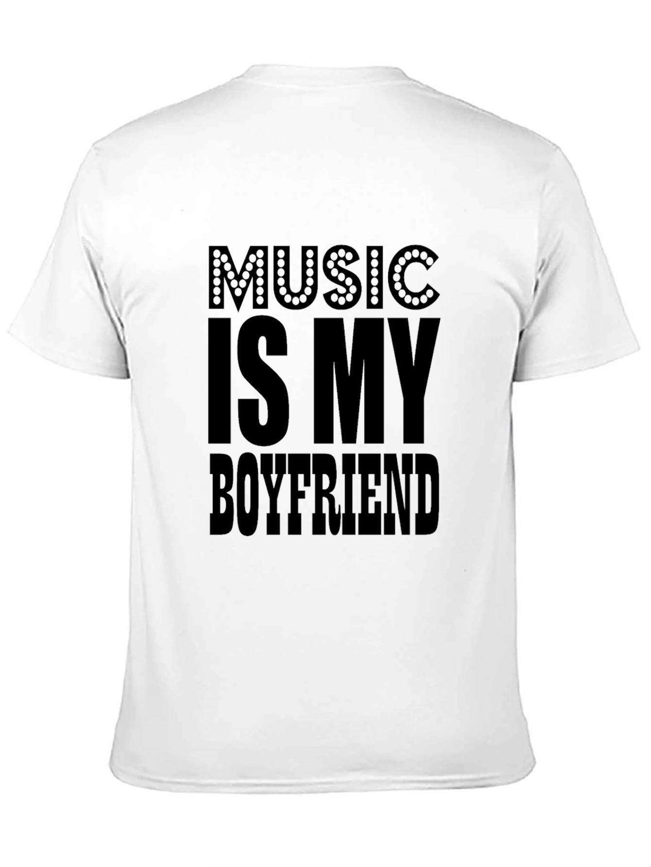Music Is My Boyfriend Black T-Shirt