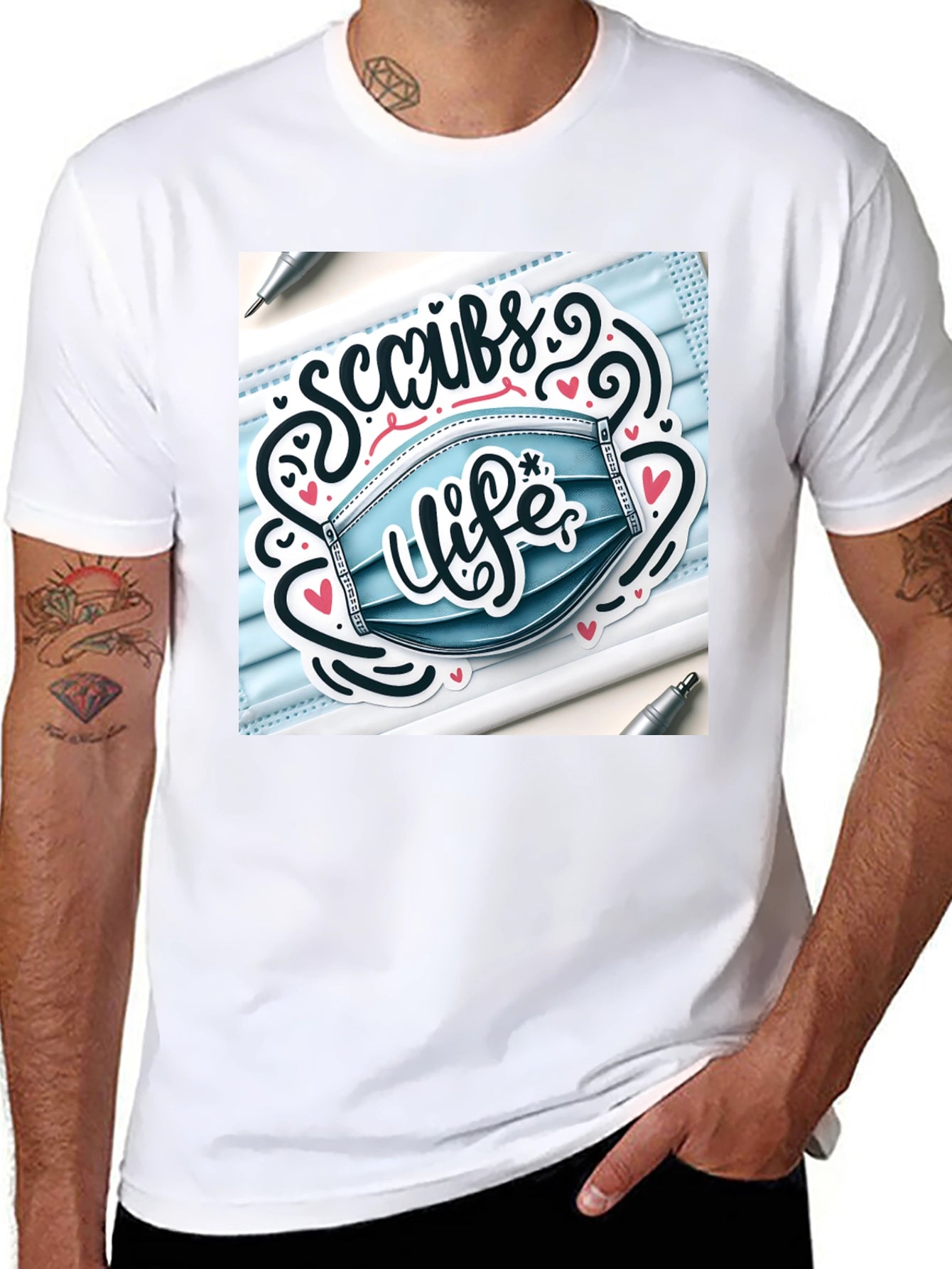Scrubs Life Graphic T-Shirt - Stylish Medical Apparel