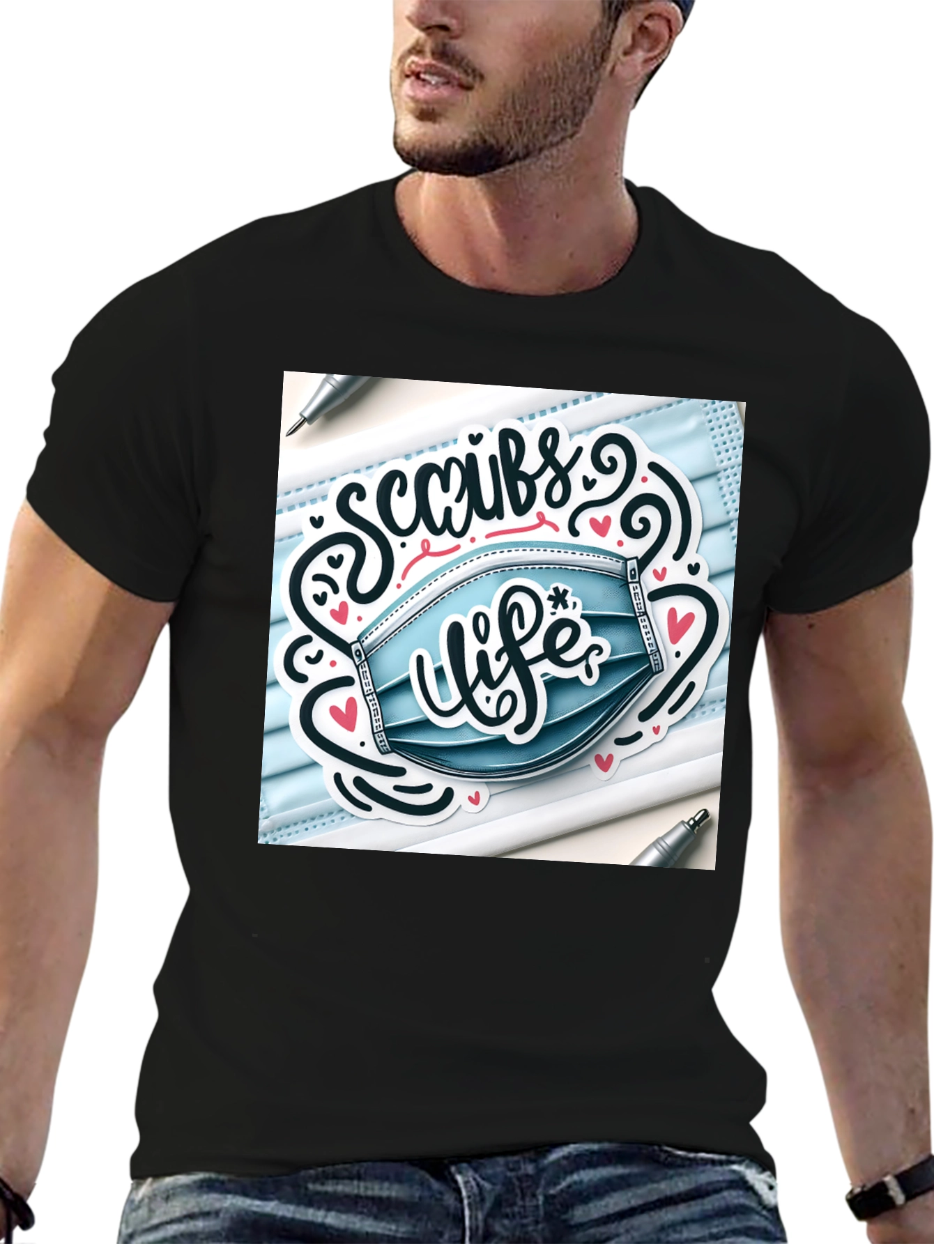 Scrubs Life Graphic T-Shirt - Stylish Medical Apparel