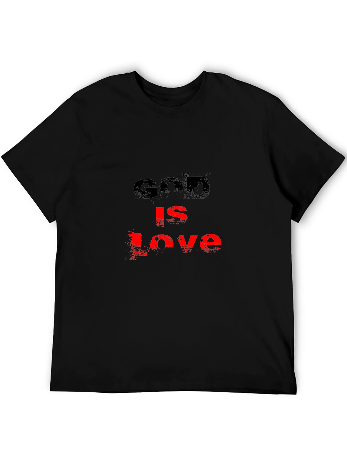 God is Love Graphic T-Shirt - Black