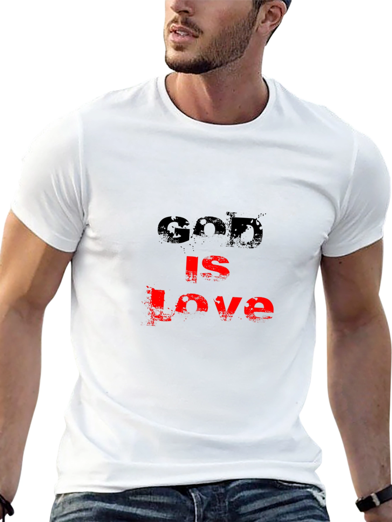 God is Love Graphic T-Shirt - Black