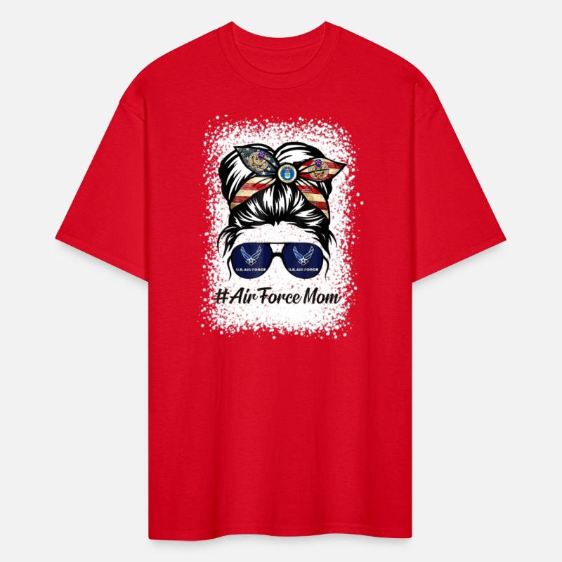 Air Force Mom Messy Bun Sunglasses Military Mom