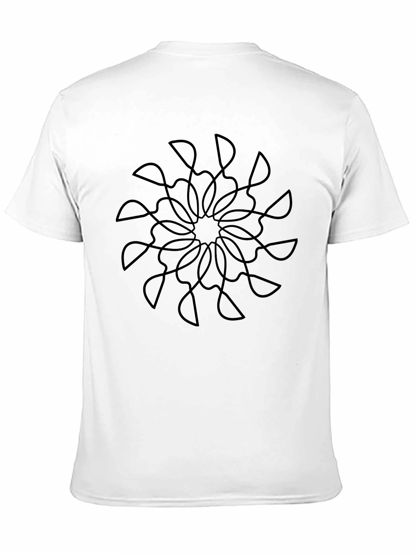 Black Mandala Graphic Tee - Mens Casual Style