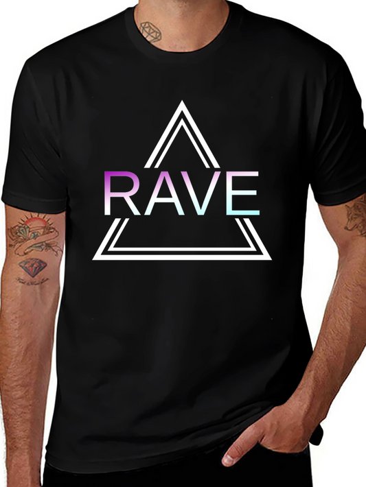 Rave Graphic T-Shirt - Cool Minimalist Design