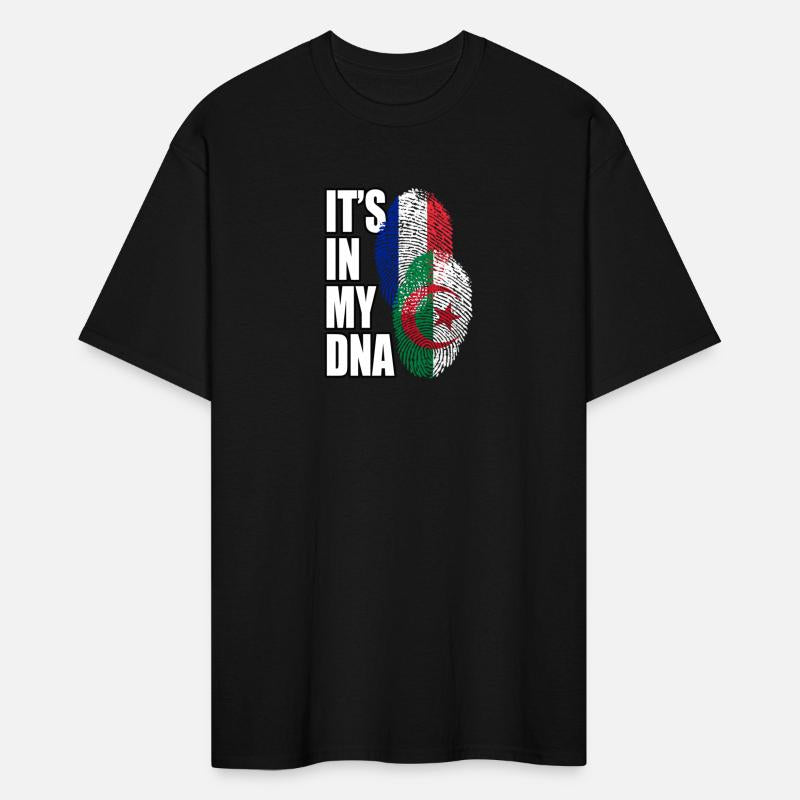 Algerian And French Mix Heritage DNA Flag